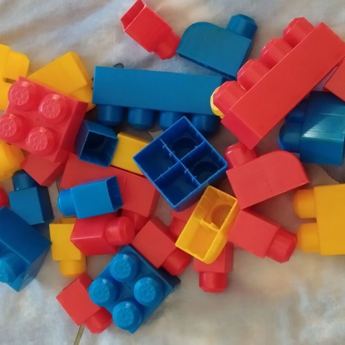 Building blocks used, assorted set