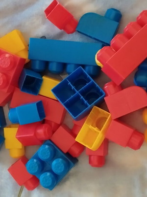 Building blocks used, assorted set
