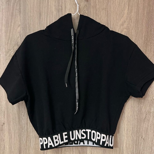 Thin hoodie refurbished, size small, black