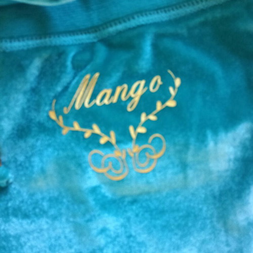 Velour pants Mango like new, turquoise