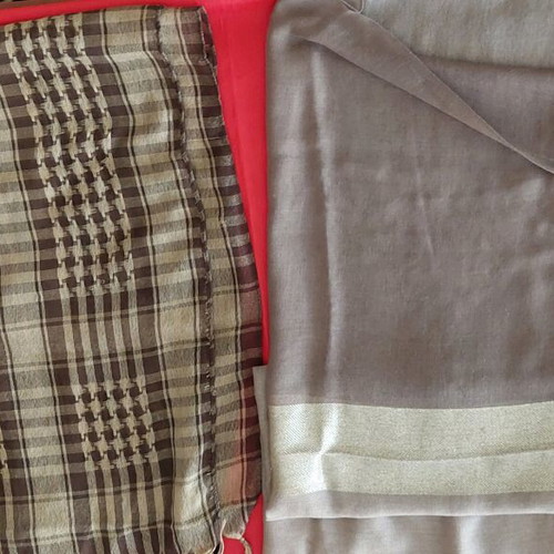 Pashmina and scarf like new in brown earthy tones