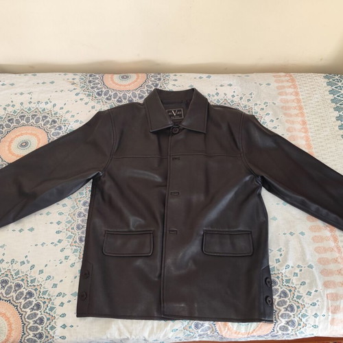 Leather jacket new, black, size L
