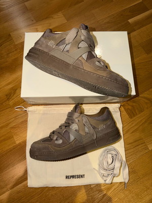Represent Bully Chunky Sneakers like new, size 43, beige and brown