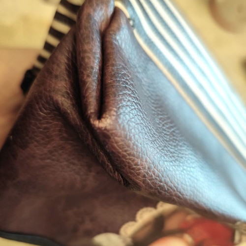 Santoro toiletry bag used with 3 compartments, black and brown