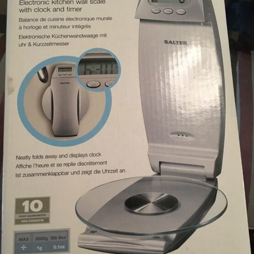Kitchen scale new, wall-mountable