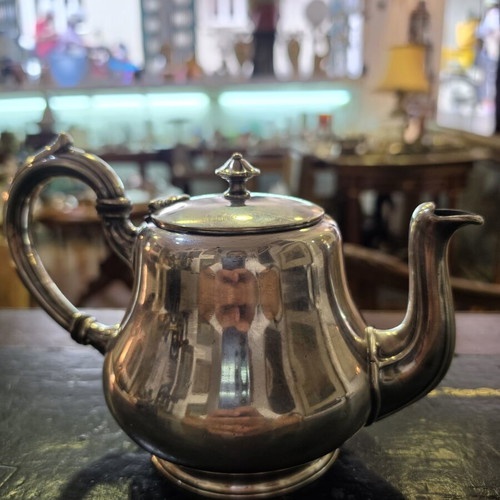 Christofle Vintage Silver Plated Teapot Art Deco used