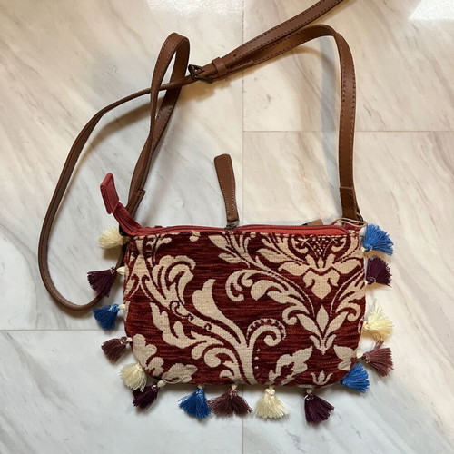 Caprisa crossbody bag new colorful with boho tassels