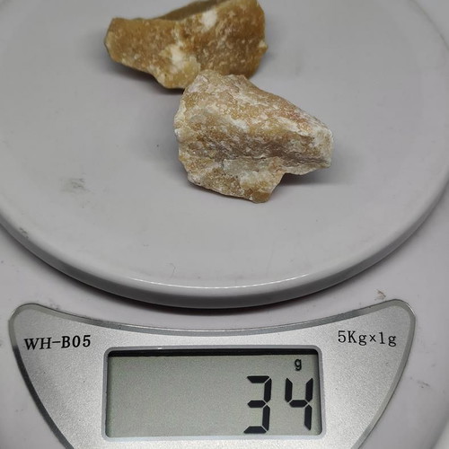 Natural Raw Yellow Quartz Collectible Sample