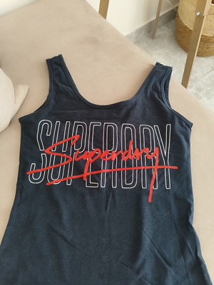 Superdry bodysuit, black, size S