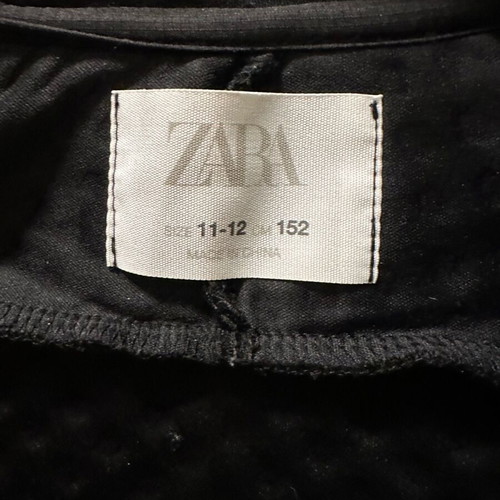 Zara black boys' jacket 10-12 years like new