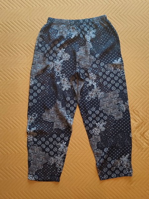 Boho Summer Pants XL Navy and White like new