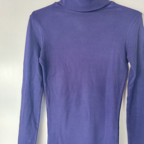 On Line purple turtleneck blouse like new, size S/M