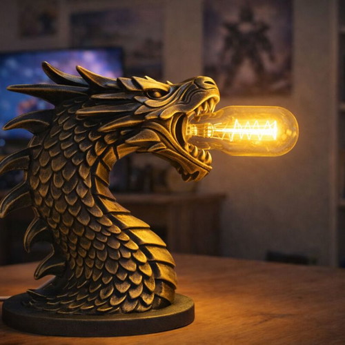 Draconis Table Lamp Dragon with Warm Light new