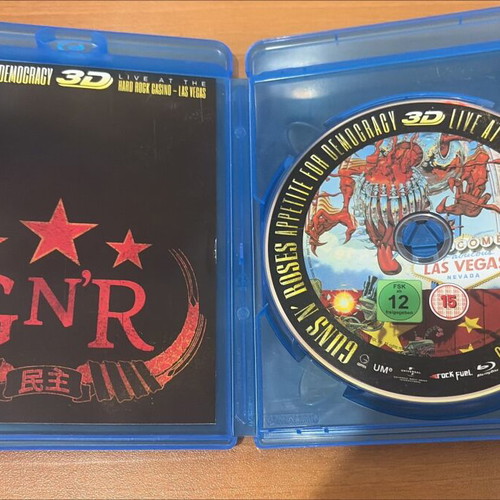 Guns N' Roses Appetite For Democracy 3D Blu-ray like new