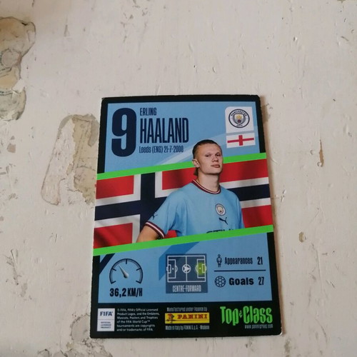 Haaland cards like new, set of 3 normal, unbeatable, super sonic
