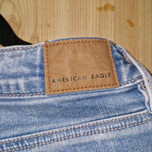 American Eagle flared jeans with rips like new, size L
