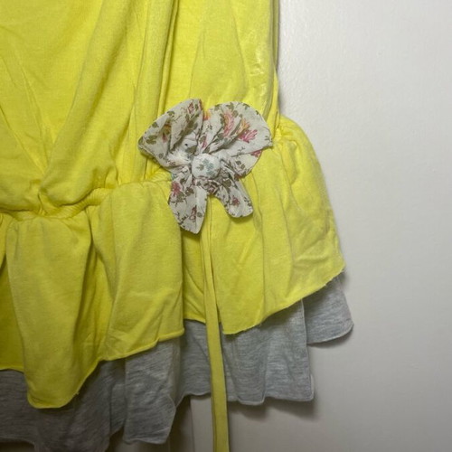Summer top like new, size S/M, gray and yellow