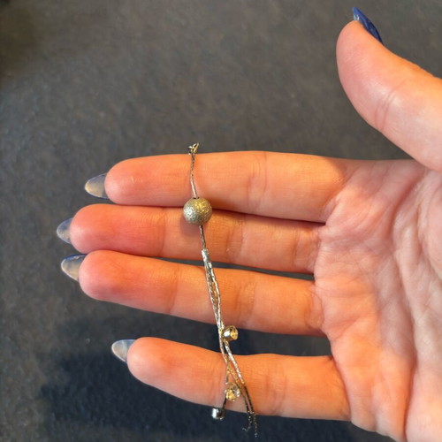 Earrings fancy dangling like new, silver stainless steel