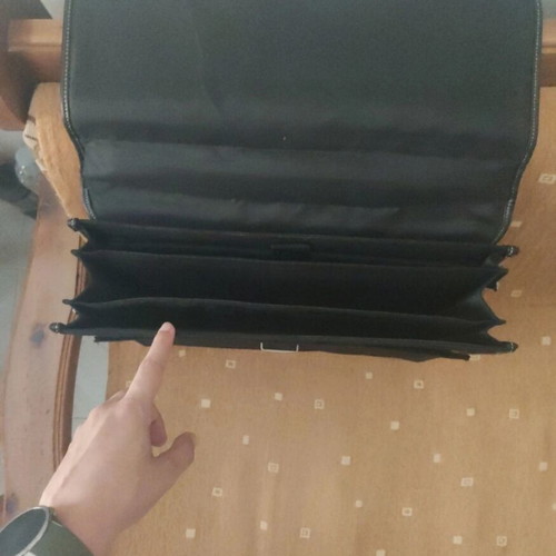 Diplomat office briefcase, black