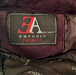  Emporio Armani vintage ανδρικό δερμάτινο παλτό (XL)