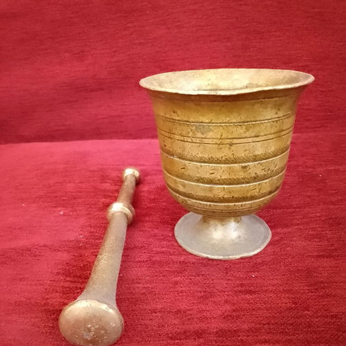 Bronze traditional mortar used
