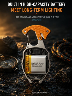 Survival ring flashlight multitool new, ultimate gadget