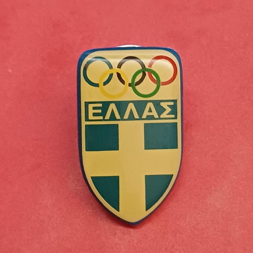 Athens 2004 Olympic Games Coca Cola pin like new with national emblem