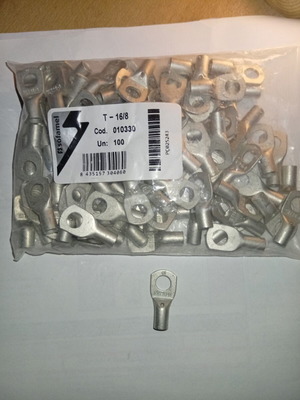 Metal terminal 16Φ8 pack of 100 new