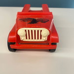Red Jeep toy collectible Molto used