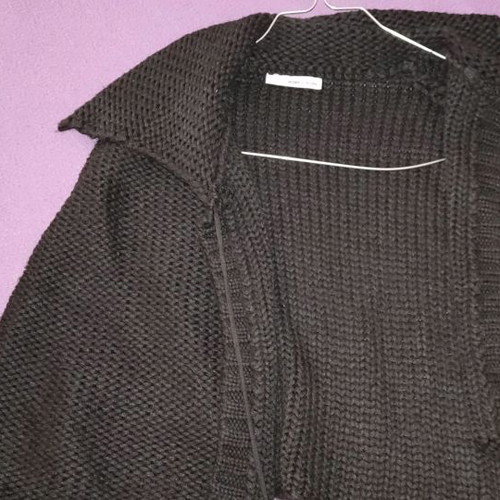 More women's short cape used, black