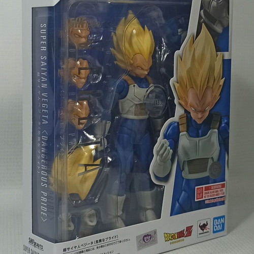 S.H. Figuarts Super Saiyan Vegeta figure new, Dragon Ball Z Cell Arc