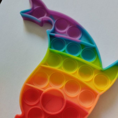 Pop It Fidget Toy like new, silicone stress relief tool for kids and adults