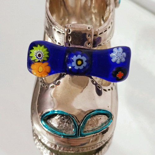 Bengetti silver-plated baby shoe with 925 silver layers, new