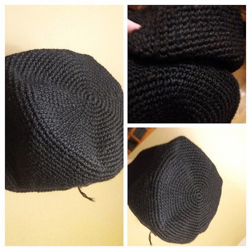 Monastic-style hats new, handmade, pack of 2, black