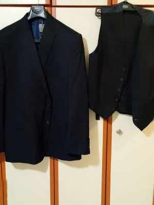 Σετ κουστούμι 3 κομματιών Marks & Spencer κανονική γραμμή μπλε καινούργιο
