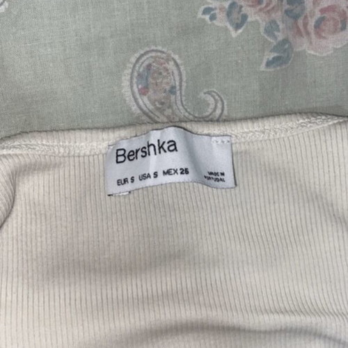 Bershka White Bodysuit like new, size S