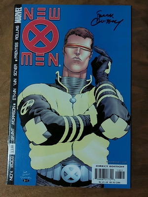 New X-Men #118 used with Frank Quitely signature