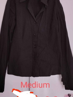 Women's long-sleeve shirt used, black, size M
