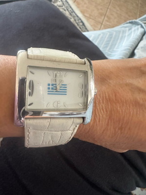 Folli Follie limited edition watch with Greek flag used