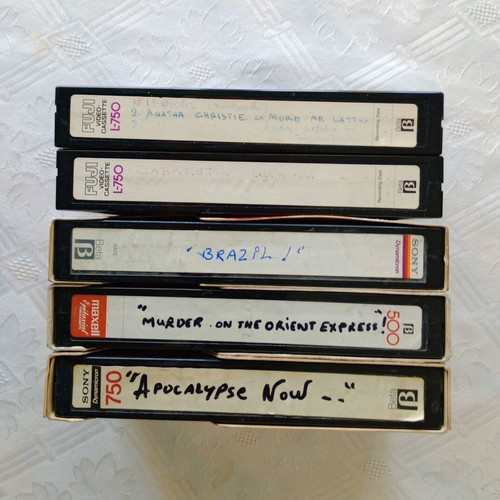 Beta video cassettes used, pack of 5