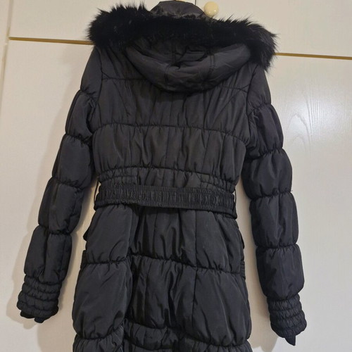 Waterproof jacket like new, black, with detachable hood, size M/L