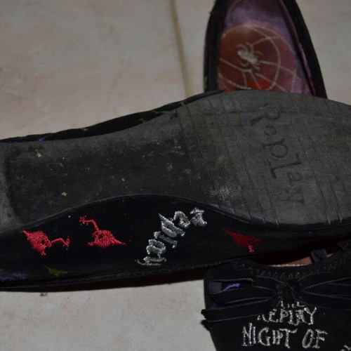 Replay black suede ballerinas used, size 37
