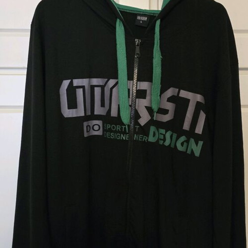 Zaketa hoodie black green size L like new