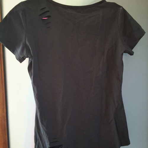 Cotton t-shirt black size L/XL new