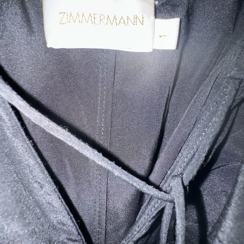 Zimmermann silk jumpsuit like new, size small, black