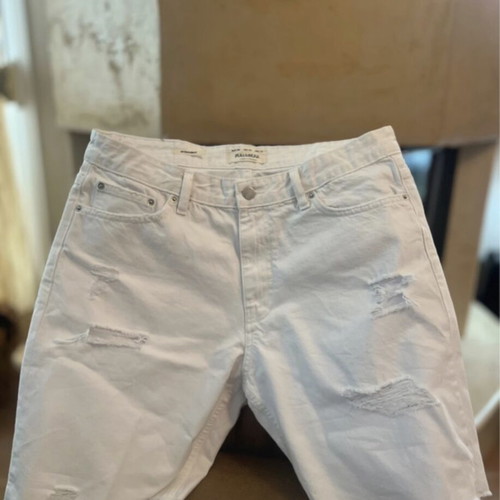 Pull & Bear white denim shorts like new, summer bermuda