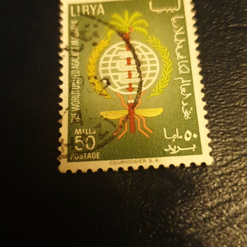 Stamp 1962 50mills Libya used
