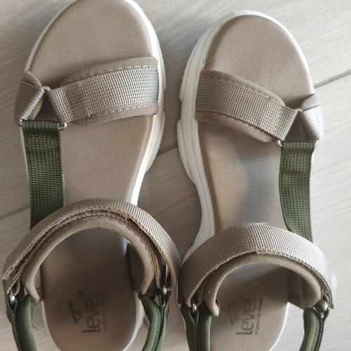 Level Anatomic women's sandals like new, olive khaki, size 37