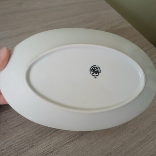 Vintage oval plates set of 6, like new, 15×20 cm