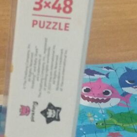 Baby Shark puzzle like new, set of 3x48 pcs